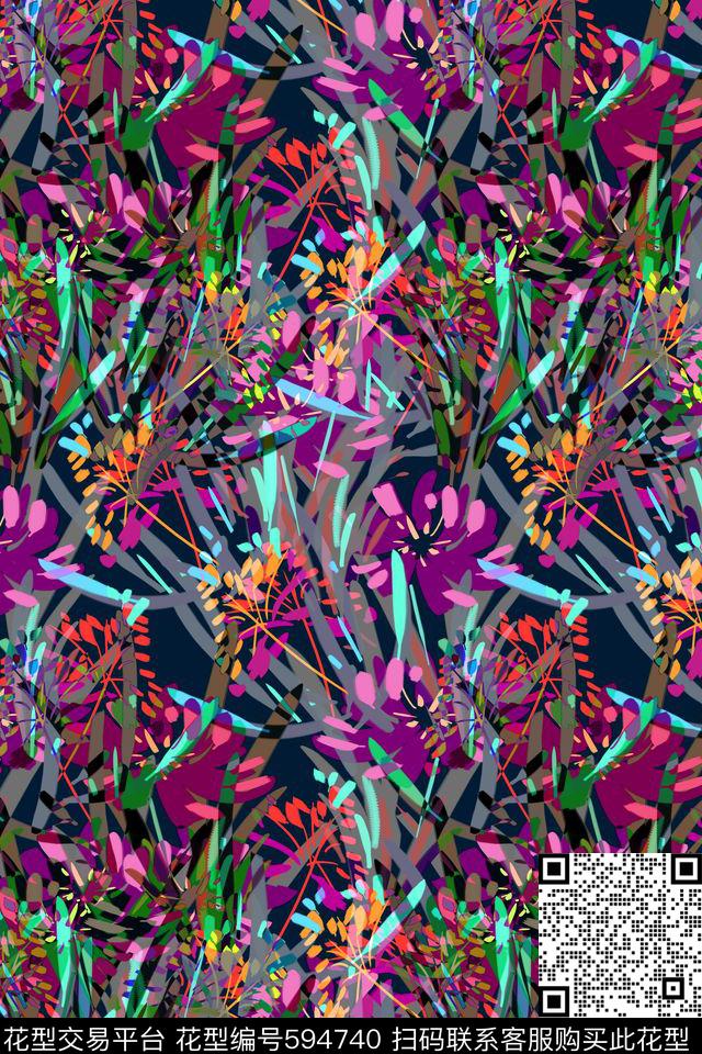 花卉纹理小碎花传统印花华亿平台下载（图片编号: 594740） - 瓦栏（Walan）