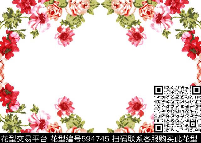 乱花花朵传统印花华亿平台下载（图片编号: 594745） - 瓦栏（Walan）