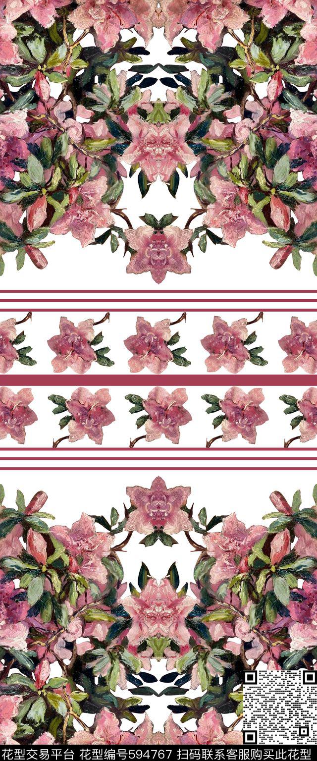 油画花卉家纺数码印花华亿平台下载（图片编号: 594767） - 瓦栏（Walan）