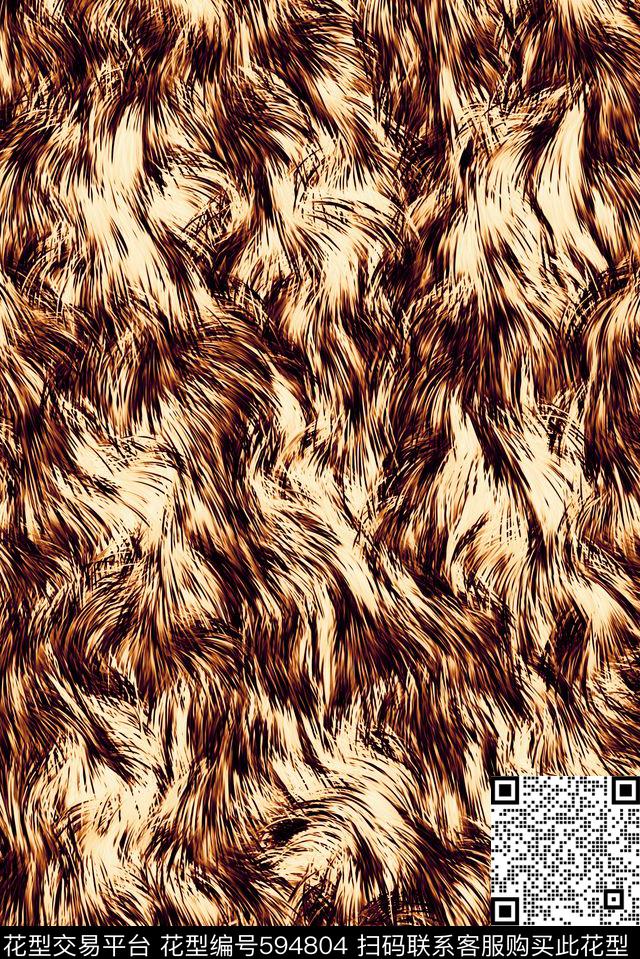 毛织动物纹纹理数码印花华亿平台下载（图片编号: 594804） - 瓦栏（Walan）