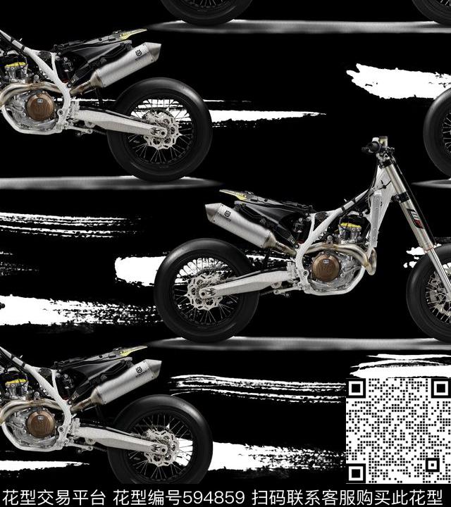 男装创意笔刷数码印花华亿平台下载（图片编号: 594859） - 瓦栏（Walan）