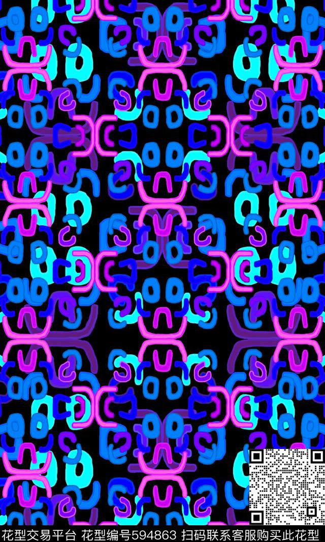 几何线条几何图案格子图案数码印花华亿平台下载（图片编号: 594863） - 瓦栏（Walan）