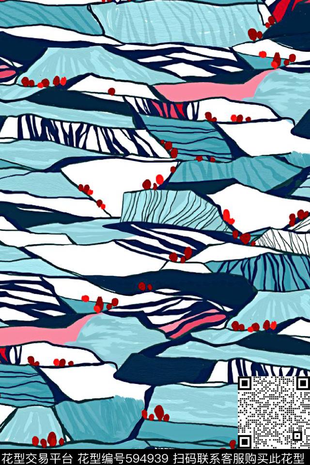 油画笔刷笔触数码印花华亿平台下载（图片编号: 594939） - 瓦栏（Walan）