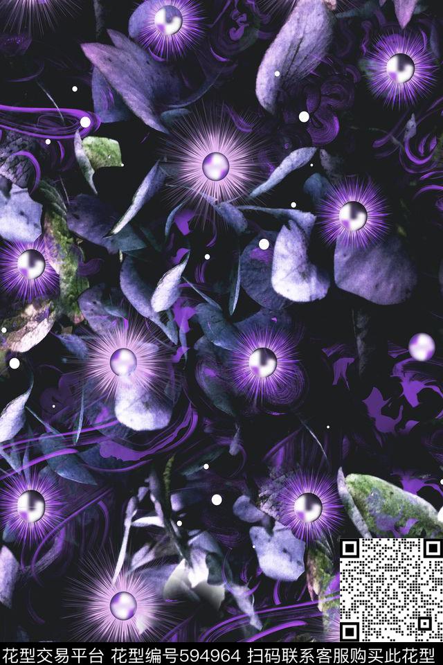 服装梦幻假日休闲数码印花华亿平台下载（图片编号: 594964） - 瓦栏（Walan）