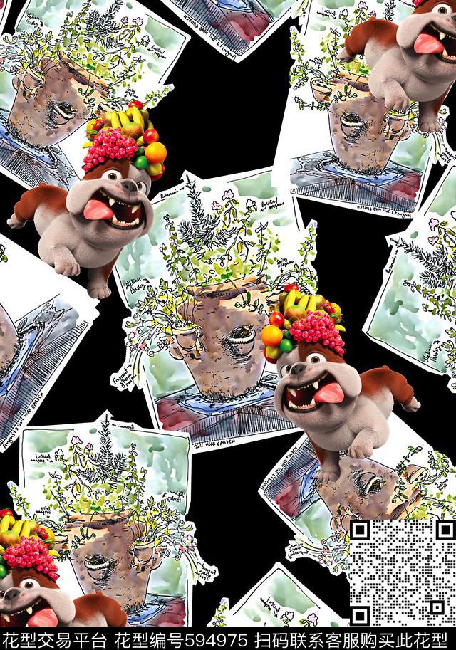 抽象几何清爽梦幻艺术平底立体手绘满版最新高清数码蕾丝民族中国风绣花珠宝肌理时尚潮

流大牌复古欧美风女装衬衫插画卡通狗数码印花华亿平台下载（图片编号: 594975） - 瓦栏（Walan）