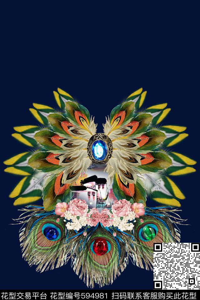 零点--男装纹理趣味数码印花华亿平台下载（图片编号: 594981） - 瓦栏（Walan）