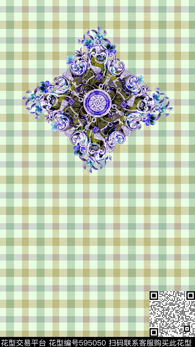 几何流苏定位传统印花华亿平台下载（图片编号: 595050） - 瓦栏（Walan）