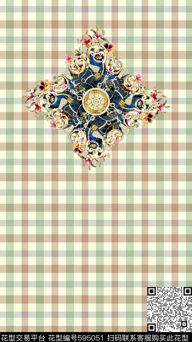 几何流苏定位传统印花华亿平台下载（图片编号: 595051） - 瓦栏（Walan）