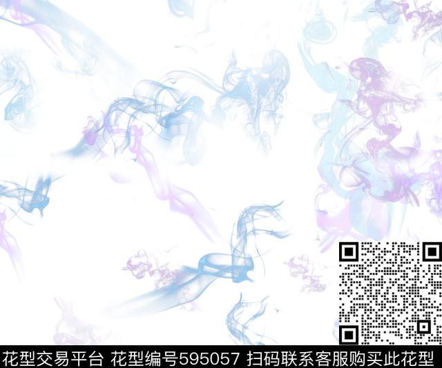 抽象花卉原创花抽象底纹数码印花华亿平台下载（图片编号: 595057） - 瓦栏（Walan）