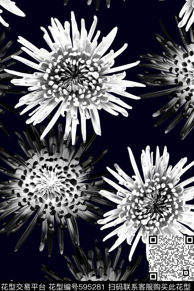 最新流行欧美彩色抽象花最新欧美欧美数码印花华亿平台下载（图片编号: 595281） - 瓦栏（Walan）