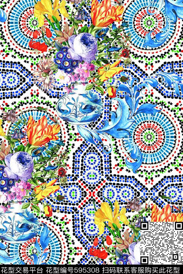 欧式瓷砖欧洲数码印花华亿平台下载（图片编号: 595308） - 瓦栏（Walan）