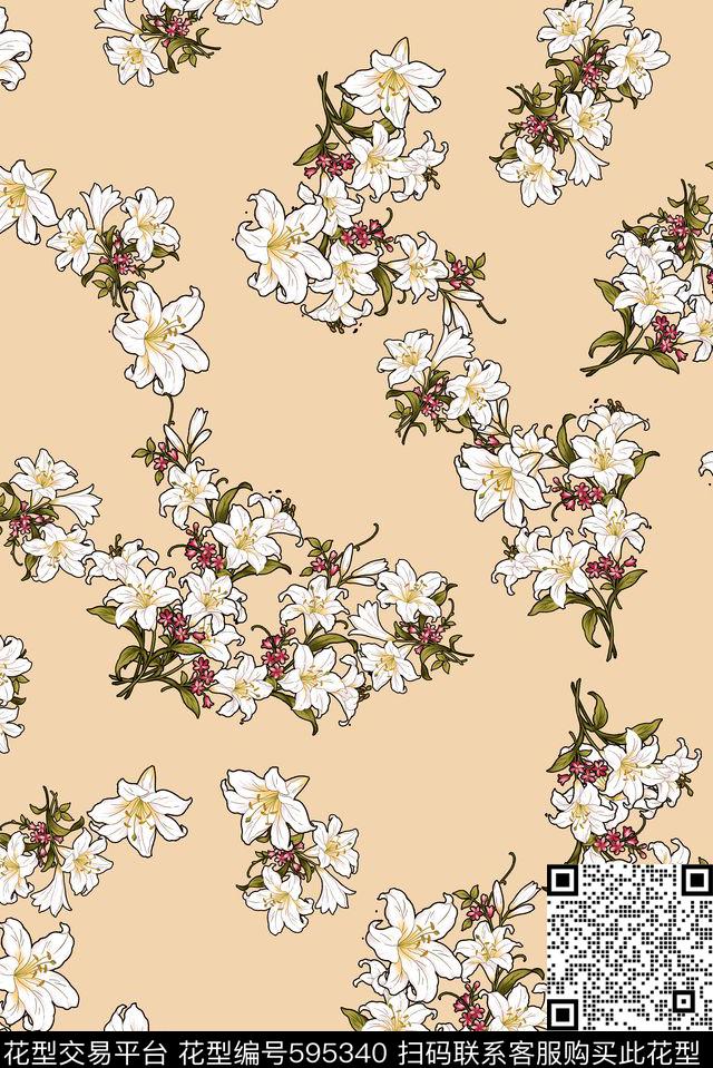 ♥红桃A〖植物花卉〗中国风花卉传统印花华亿平台下载（图片编号: 595340） - 瓦栏（Walan）