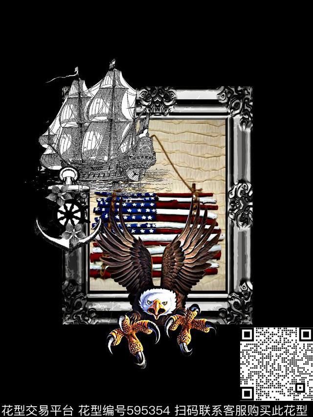 男装衬衫男装T恤鹰鵡数码印花华亿平台下载（图片编号: 595354） - 瓦栏（Walan）