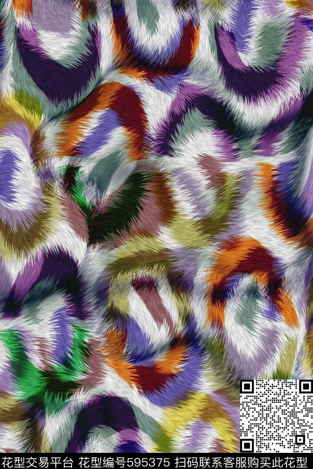 纹理豹纹女装印花数码印花华亿平台下载（图片编号: 595375） - 瓦栏（Walan）