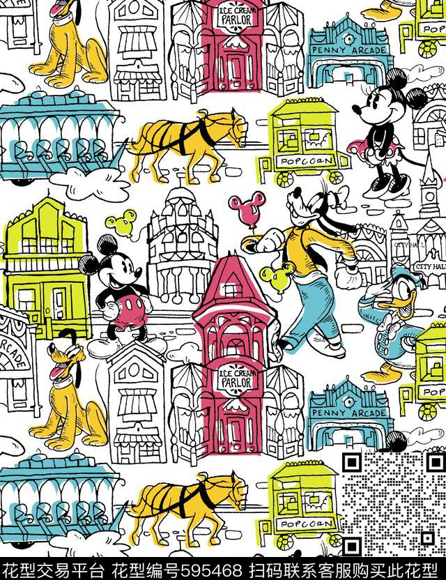 建筑动漫卡通传统印花华亿平台下载（图片编号: 595468） - 瓦栏（Walan）