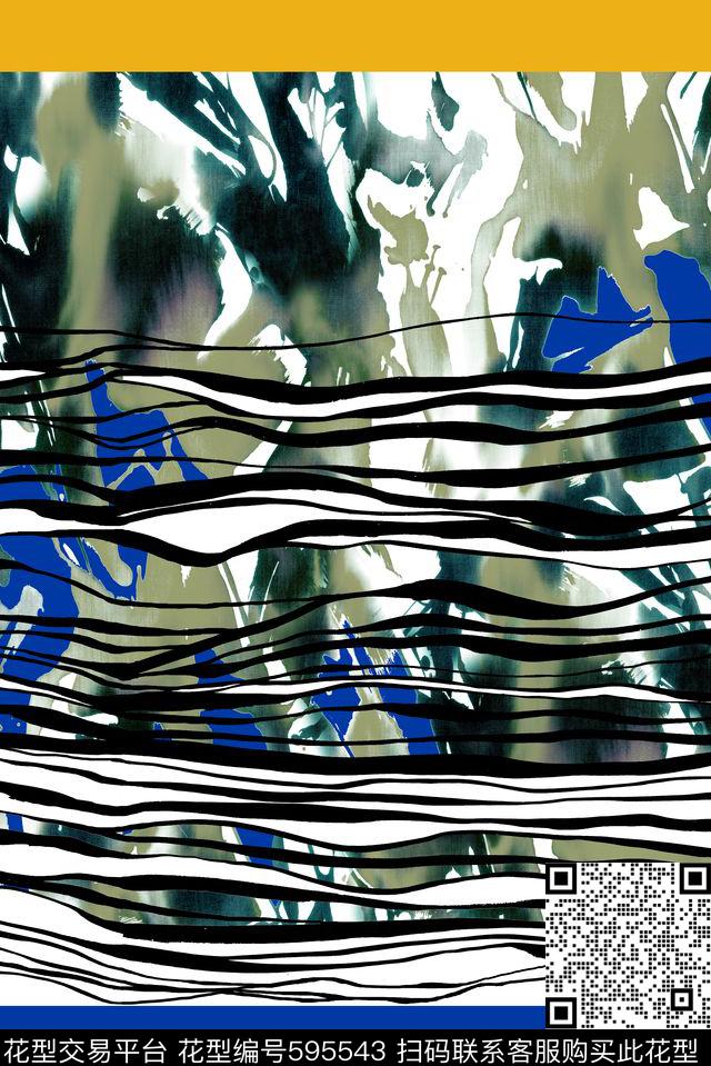 定位条纹满版传统印花华亿平台下载（图片编号: 595543） - 瓦栏（Walan）