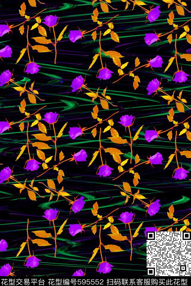 小碎花数码印花华亿平台下载（图片编号: 595552） - 瓦栏（Walan）