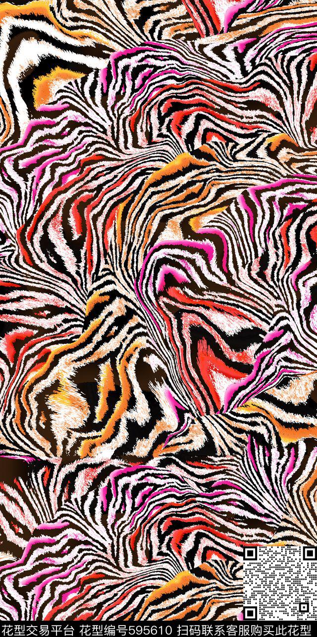 欧美云纹中国风传统印花华亿平台下载（图片编号: 595610） - 瓦栏（Walan）