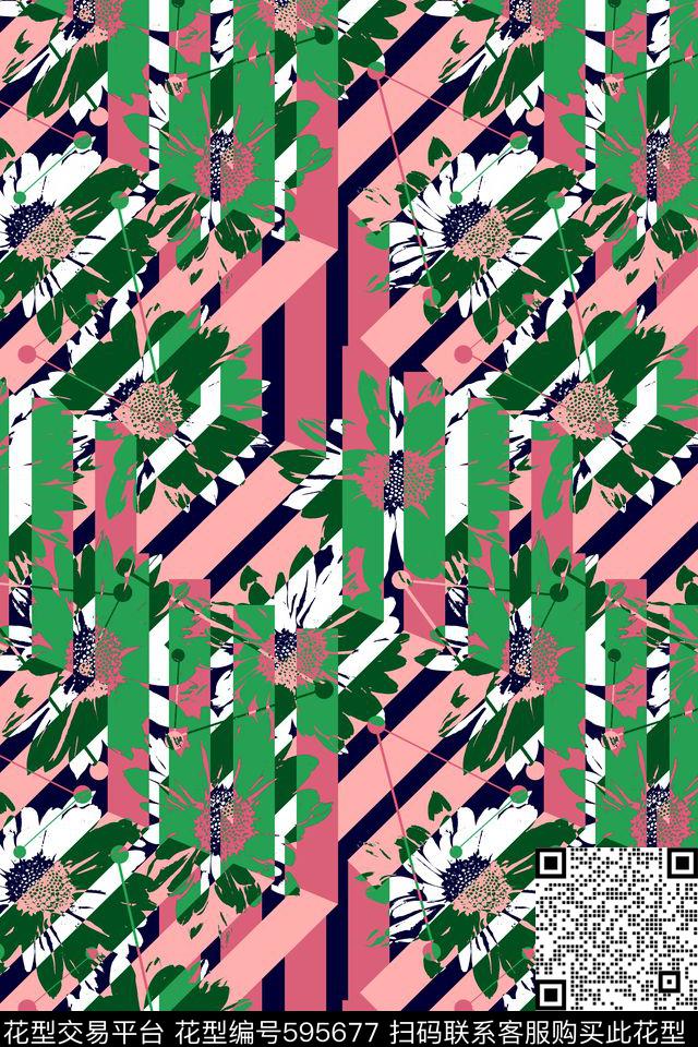 自然前卫流行时尚传统印花华亿平台下载（图片编号: 595677） - 瓦栏（Walan）