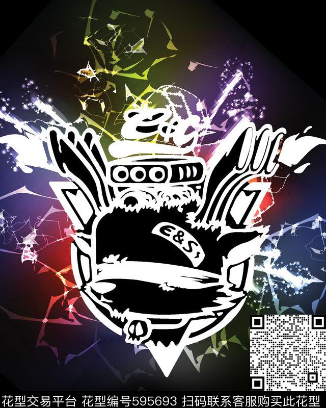 T恤个性T恤贴图韩版数码印花华亿平台下载（图片编号: 595693） - 瓦栏（Walan）