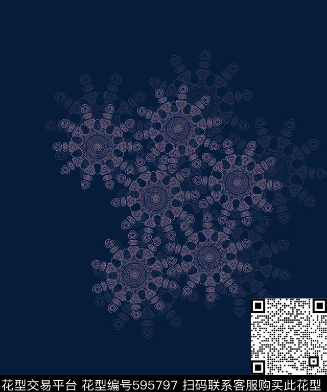 个性时尚绚丽数码印花华亿平台下载（图片编号: 595797） - 瓦栏（Walan）