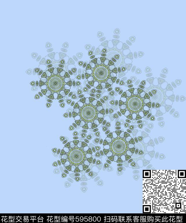 个性时尚绚丽数码印花华亿平台下载（图片编号: 595800） - 瓦栏（Walan）