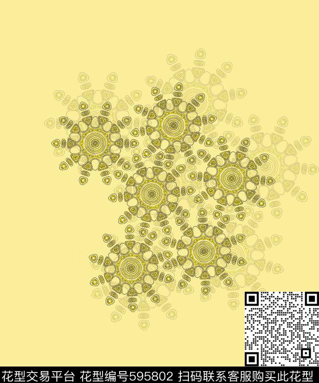 个性时尚绚丽数码印花华亿平台下载（图片编号: 595802） - 瓦栏（Walan）