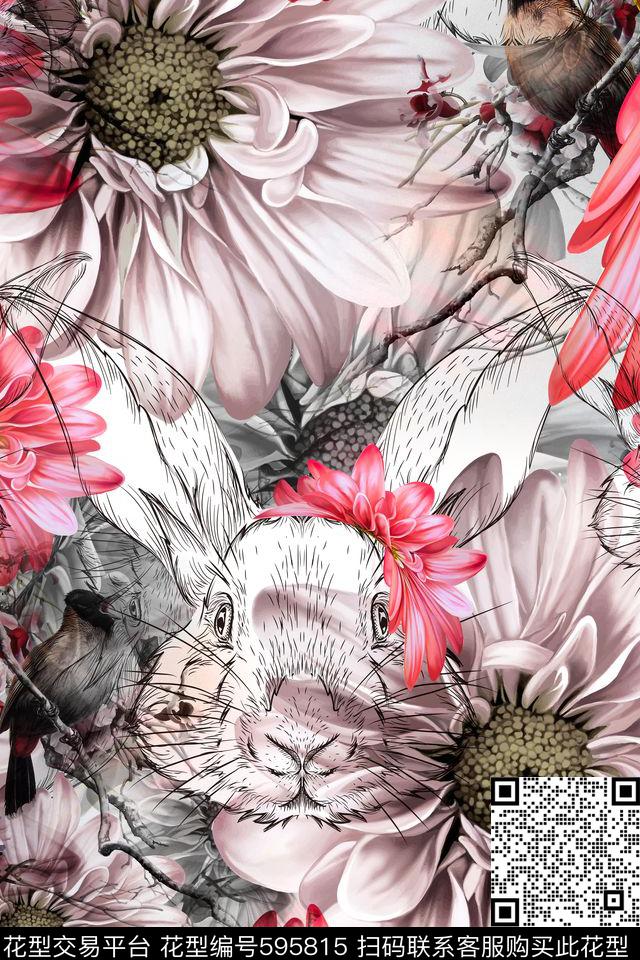 L.D~动物L.D~手绘L.D~花卉数码印花华亿平台下载（图片编号: 595815） - 瓦栏（Walan）