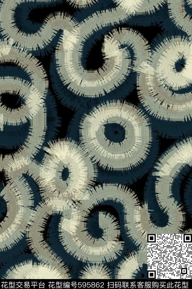 几何女装肌理传统印花华亿平台下载（图片编号: 595862） - 瓦栏（Walan）