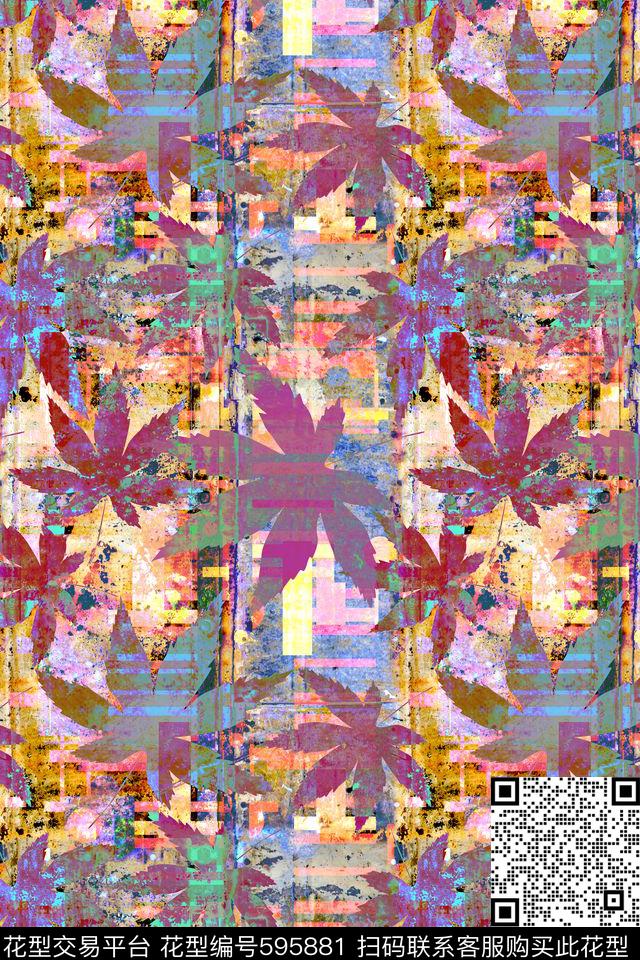 纹理自然条纹数码印花华亿平台下载（图片编号: 595881） - 瓦栏（Walan）