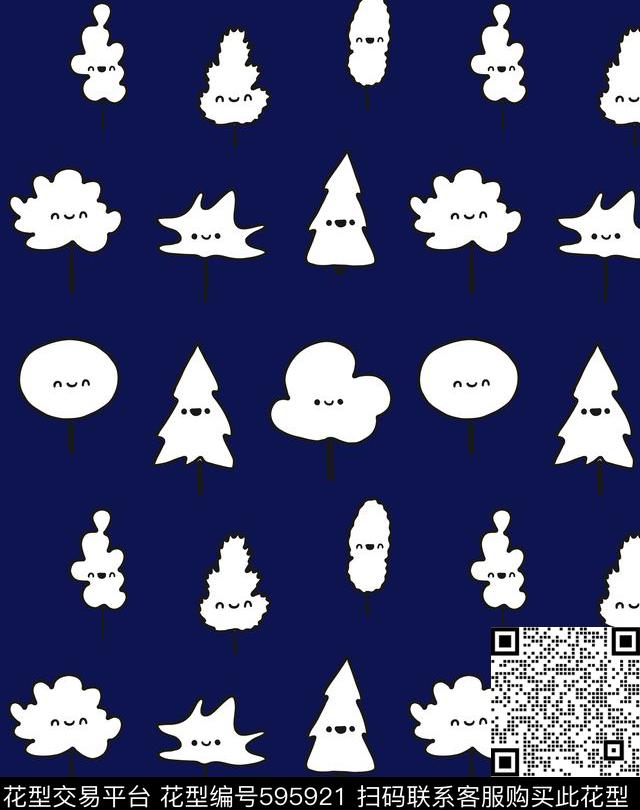 树植物黑白传统印花华亿平台下载（图片编号: 595921） - 瓦栏（Walan）