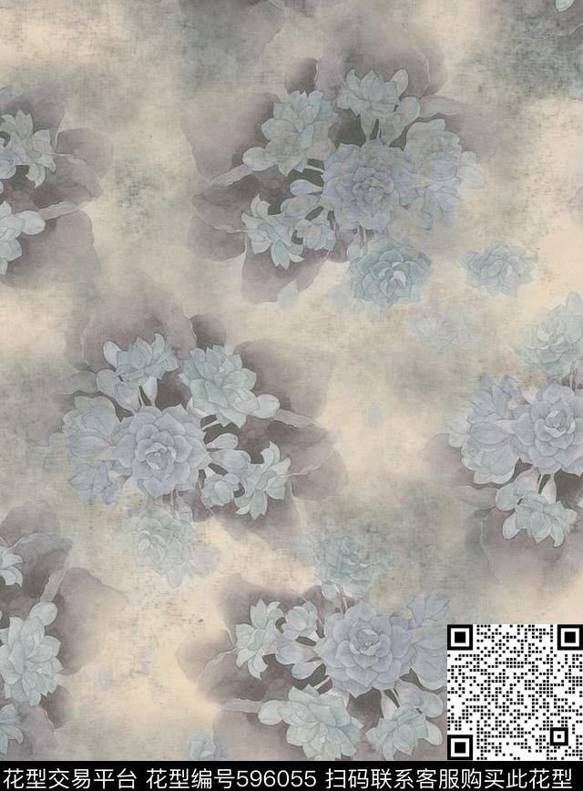 小碎花花卉传统印花华亿平台下载（图片编号: 596055） - 瓦栏（Walan）
