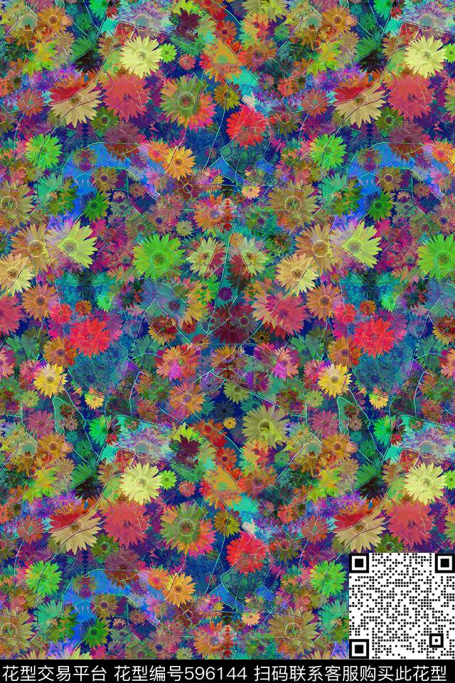 中国风纹理小碎花数码印花华亿平台下载（图片编号: 596144） - 瓦栏（Walan）