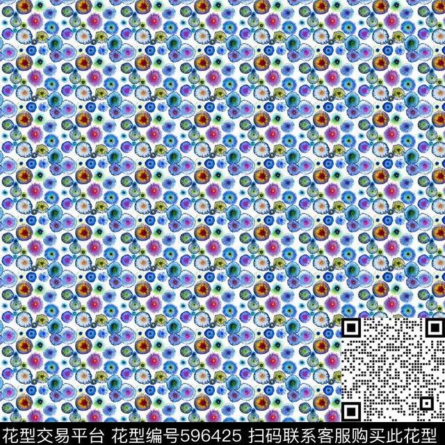 热带水母数码印花华亿平台下载（图片编号: 596425） - 瓦栏（Walan）