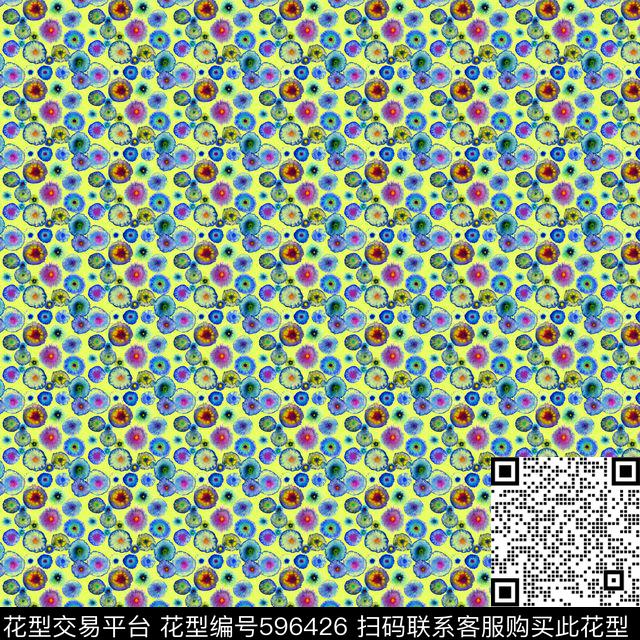 热带水母数码印花华亿平台下载（图片编号: 596426） - 瓦栏（Walan）