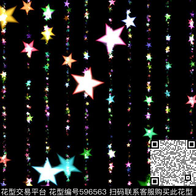 潮流运动装五角星数码印花华亿平台下载（图片编号: 596563） - 瓦栏（Walan）