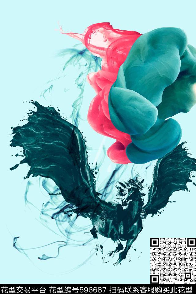 云层肌理飞马数码印花华亿平台下载（图片编号: 596687） - 瓦栏（Walan）