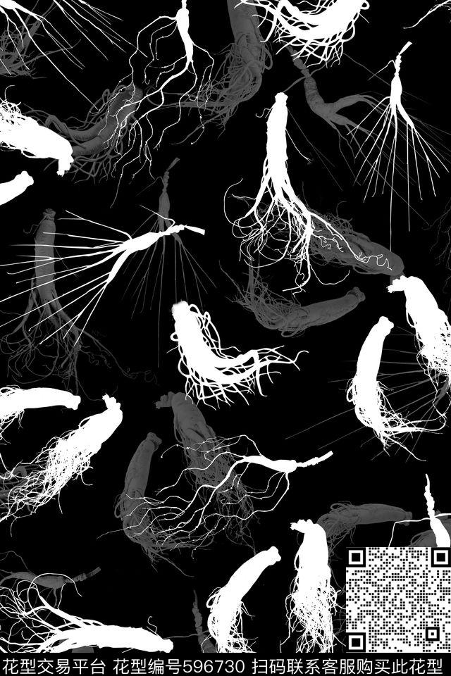 女装男装衬衣人参传统印花华亿平台下载（图片编号: 596730） - 瓦栏（Walan）