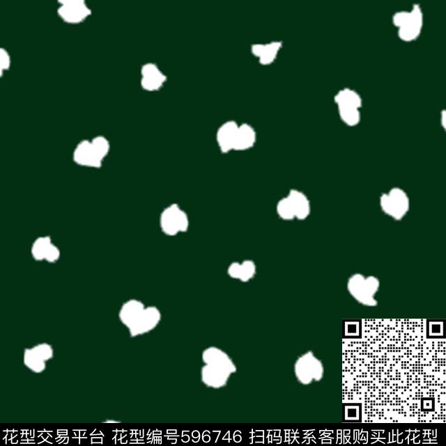 趣味几何心形传统印花华亿平台下载（图片编号: 596746） - 瓦栏（Walan）