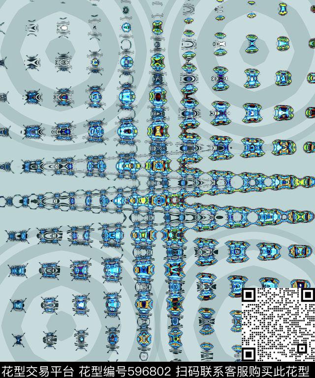 绚丽时尚个性数码印花华亿平台下载（图片编号: 596802） - 瓦栏（Walan）