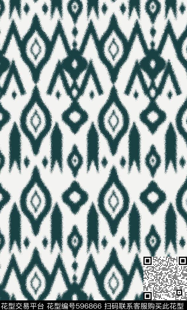 民族喷溅几何传统印花华亿平台下载（图片编号: 596866） - 瓦栏（Walan）