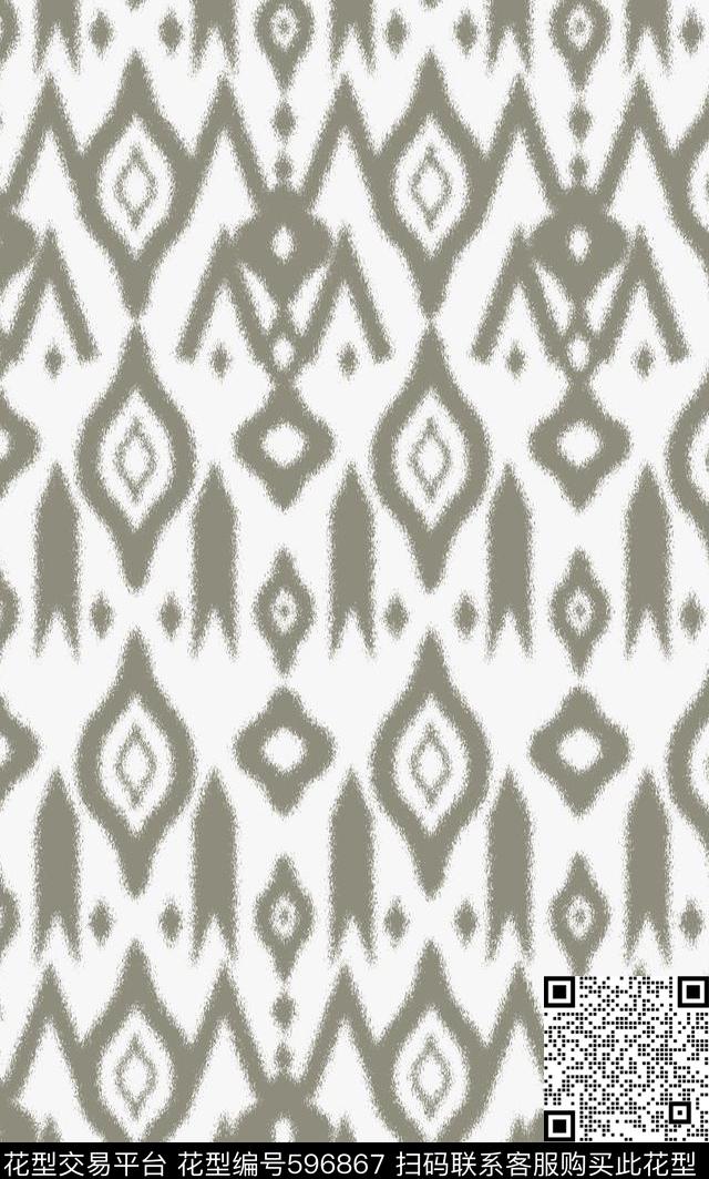 民族喷溅几何传统印花华亿平台下载（图片编号: 596867） - 瓦栏（Walan）