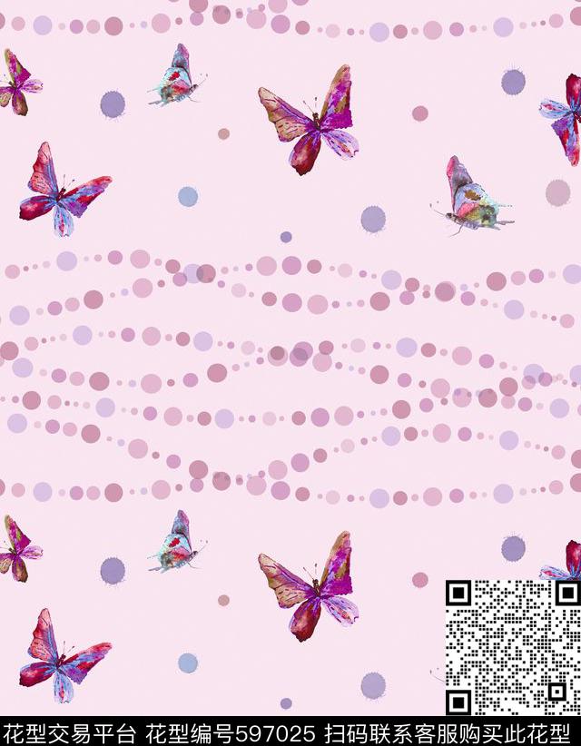 几何点波浪传统印花华亿平台下载（图片编号: 597025） - 瓦栏（Walan）