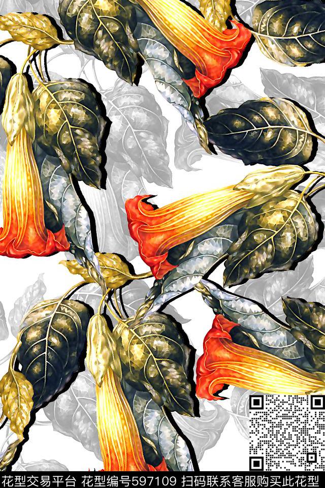 抽象几何清爽梦幻艺术平底立体手绘满版最新高清数码蕾丝民族中国风绣花珠宝肌理时尚潮

流大牌复古欧美风抽象女装图案水彩花卉纹理底纹数码印花华亿平台下载（图片编号: 597109） - 瓦栏（Walan）