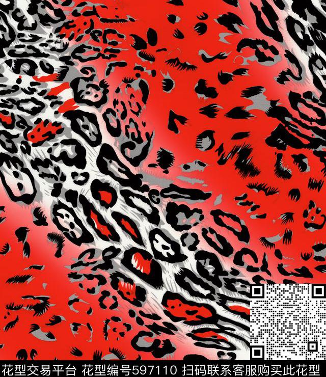 云纹和风民族风数码印花华亿平台下载（图片编号: 597110） - 瓦栏（Walan）