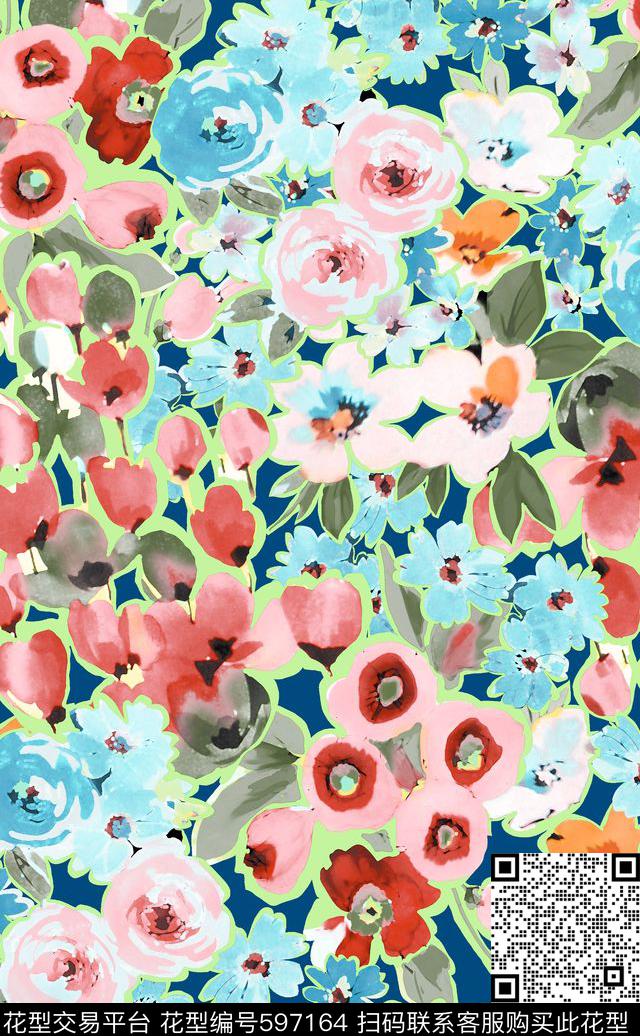 欧式和风欧美传统印花华亿平台下载（图片编号: 597164） - 瓦栏（Walan）