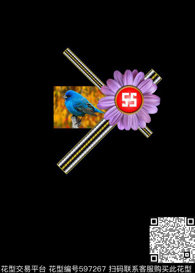 花卉T恤原创数码印花华亿平台下载（图片编号: 597267） - 瓦栏（Walan）