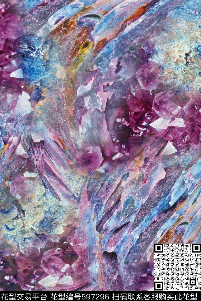 纹理大理石肌理抽象数码印花华亿平台下载（图片编号: 597296） - 瓦栏（Walan）