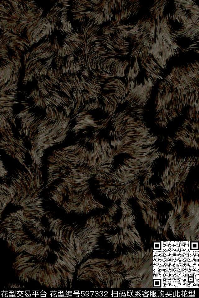 豹纹虎纹动物纹数码印花华亿平台下载（图片编号: 597332） - 瓦栏（Walan）