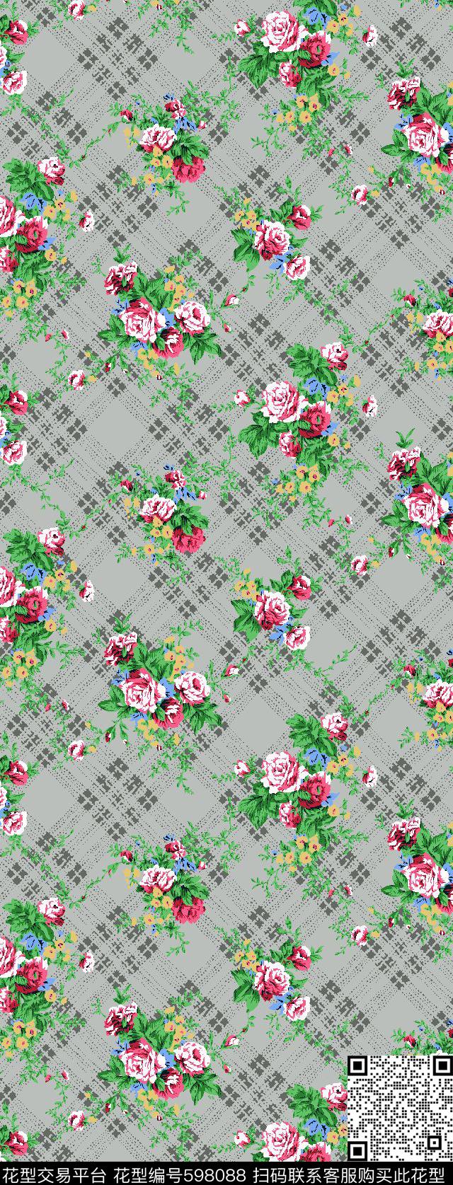 日韩风美式欧式传统印花华亿平台下载（图片编号: 598088） - 瓦栏（Walan）